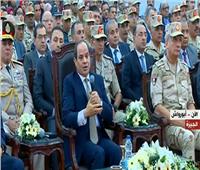 فيديو| السيسي: لابد من فتح الباب للمصريين للمساهمة في شركات القوات المسلحة
