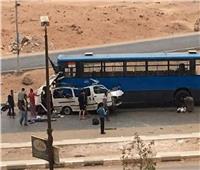 مصرع شخصين وإصابة 3 في حادث تصادم أتوبيس وميكروباص بحدائق الأهرام