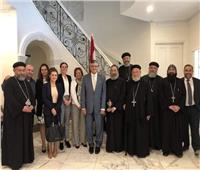 قنصل مصر في ملبورن يستقبل أسقف عام كنائس وسط القاهرة