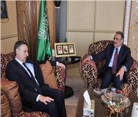 السفير السعودي بمصر يستقبل نظيرة الألماني في مقر السفارة بالقاهرة