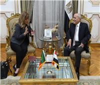 وزير الإنتاج الحربي يشيد بجهود سفيرة البرتغال أثناء توليها لمنصبها بمصر