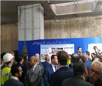 صور.. رئيس الوزراء يشهد دخول ماكينة الحفر العميق محطة مترو ماسبيرو