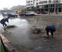 شفط جميع مياه الأمطار بهذه المناطق في القاهرة