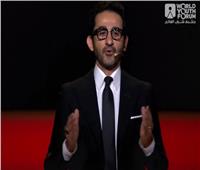 فيديو| أحمد حلمي عن مشاركته في منتدى الشباب: اللي جمعنا إنسانيتنا مش اختلافنا