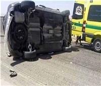 مصرع عامل وإصابة 6 آخرين في حادث انقلاب سيارة بالشرقية