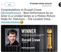 راسل كرو أفضل ممثل بمسلسل قصير في Golden Globe