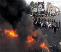  إضرام النار في مخيم احتجاج ببيروت وسط اشتباكات بين الأمن ومحتجين