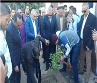 محافظ القليوبية يشارك الشباب «زراعة أول شتلات الأشجار» ببنها