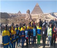 وفد دورة الألعاب الإقليمية الأفريقية للأولمبياد في زيارة للأهرامات