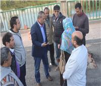 صور| رئيس مدينة المحلة يتفقد تطوير مدخل قرية حجازي