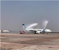 صور| مطار بانكوك يحتفل باستقبال أول رحلة بضائع لشركة مصر للطيران