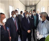 صور.. نائب وزير الطيران يتفقد مطار برج العرب بـ«الكمامة»