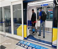 بالفيديو| رحلة الـ١٢٠ ثانية داخل قطار «مطار دبي»