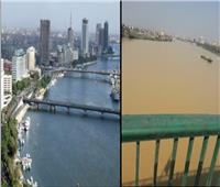 فيديو| مياه النيل تعود إلي طبيعتها بعد اختفاء رواسب الأمطار