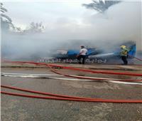 فيديو وصور| تفحم أتوبيس بمنطقة قصر القبة والحماية المدنية تسيطر على الحريق