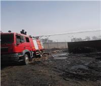 صور| السيطرة على حريق ضخم بمصنع سكر نجع حمادي