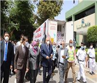 وصول شاحنات صندوق «تحيا مصر» المُحملة بكراتين المواد الغذائية إلى قنا