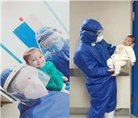 بشرة خير| خروج أصغر طفلتين بمستشفى قها عقب تعافيهما من «كورونا»