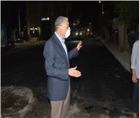 محافظ المنيا يتابع أعمال رصف شارعي سعد زغلول والحرية وتطوير ميدان المحطة