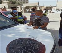 ضبط 43 سائق بمدينة الزقازيق لعدم ارتداء الكمامات  