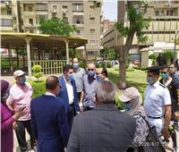 نائب محافظ القاهرة يتفقد أعمال تطوير حديقة ابن سندر 