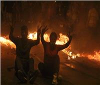 بالصور| في «ليلة الدولار».. مئات المحتجين يتظاهرون بشوارع بيروت