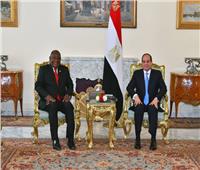 الرئيس السيسي ونظيره الجنوب إفريقي يبحثان تطورات الأزمة الليبية ومفاوضات سد النهضة