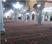 صور| أوقاف القاهرة: تعقيم مصلى السيدات بمسجد السيدة زينب