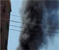 حريق ضخم بخط مازوت في طريق مصر الإسماعيلية 