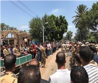 تشييع جثمان الشهيد كمال ضبش لمثواه الأخير في محافظة الغربية 