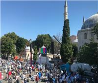 أول صلاة جمعة في "آيا صوفيا" بعد تحويلها إلى مسجد... صور وفيديو