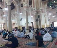 صور| التزام تام بتعليمات الجمعة الأولى في مسجد صلاح الدين بالمنيل