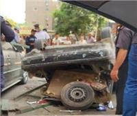 سقوط سيارة ملاكي من أعلى كوبري أكتوبر أثناء اتجاهها لمدينة نصر