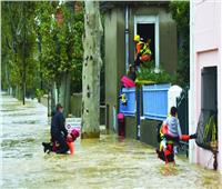 8 مفقودين إثر فيضانات عارمة في جنوب فرنسا