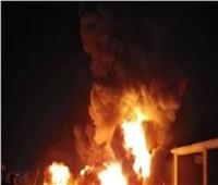 اندلاع حريق هائل بمركز تجاري للإلكترونيات بمدينة لاهور الباكستانية