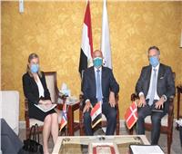«الوزير» يبحث مع سفيري الدنمارك والنرويج التعاون في النقل البحري