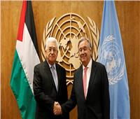 عباس يؤكد لـ«جوتيريس» ضرورة إطلاق عملية سياسية لتحقيق حل الدولتين