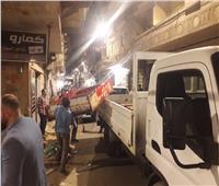 حملات إزالة مكبرة لإزالة إشغالات الطرق بأحياء الإسكندرية  