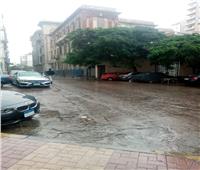 صور| بدء الموجة الثالثة .. أمطار رعدية تضرب الإسكندرية 