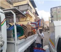 رفع 496 حالة إشغال طريق بمركزي دمنهور وكفر الدوار 
