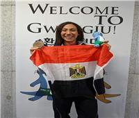 فريدة عثمان تحقق ذهبية بطولة أمريكا المفتوحة للسباحة 