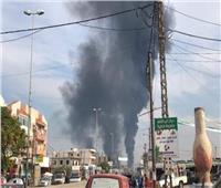 عاجل| بالفيديو حريق ضخم بخط بترول منطقة العبدة شمال لبنان