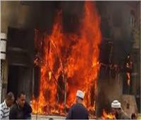 السيطرة على حريق بكوبري خشبي للمشاة في المنيا