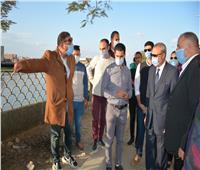 محافظ القليوبية يتابع أعمال تطوير كورنيش النيل ببنها 
