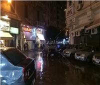 هطول أمطار غزيرة على محافظة الإسكندرية «فيديو وصور»