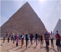 أطفال «الدمج الثقافي» يشاهدون الحضارة المصرية من أهرامات الجيزة