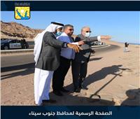 محافظ جنوب سيناء يتفقد موقع إنشاء ميناء اليخوت بمدينة دهب