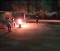 «مطلوب» يشعل النار في اسطوانة بوتاجاز للهروب من قوة أمنية بقنا | فيديو