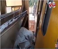 اللحظات الأولى من حادث قطار المنصورة |فيديو