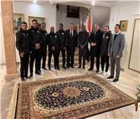 السفير المصري بتونس يقيم مأدبة عشاء على شرف بعثة منتخب مصر للشباب